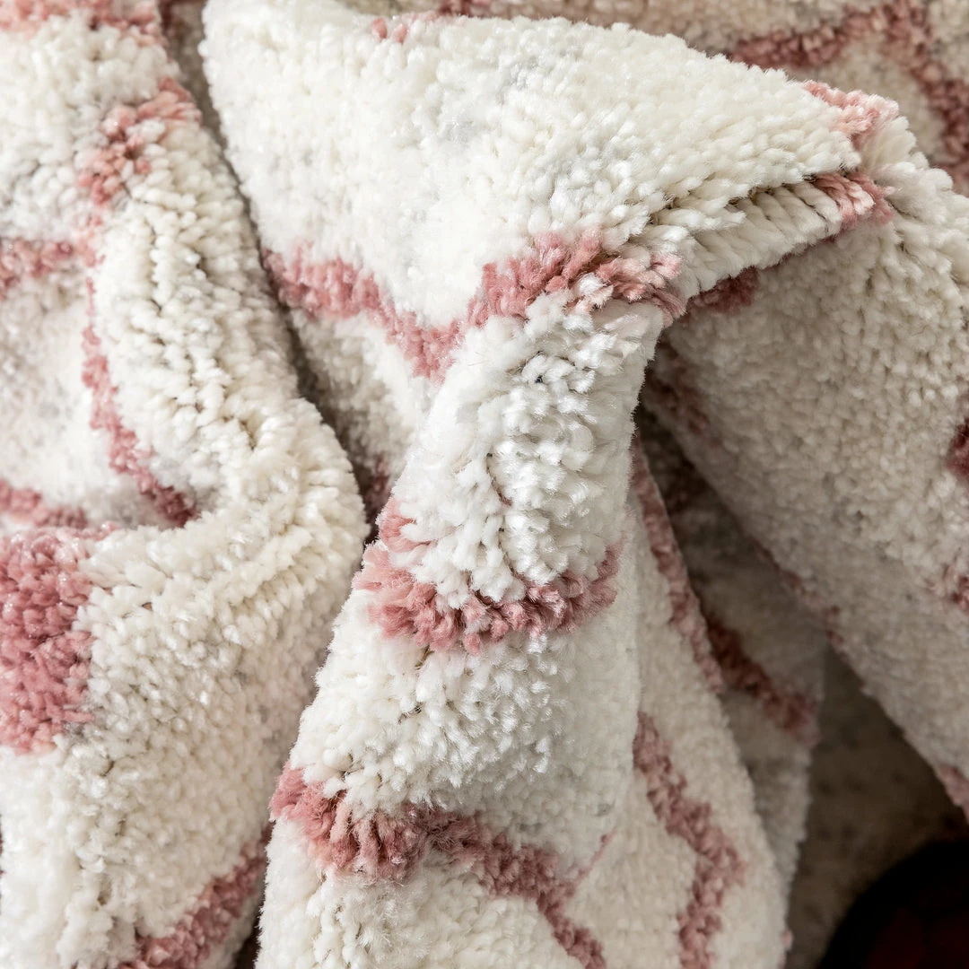 Well Woven Transistora Nordic Tribal Trellis Pattern Blush Rug Global 3 Well Woven Transistora Nordic Tribal Trellis Pattern Blush Rug Global