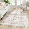 Well Woven Transistora Nordic Tribal Trellis Pattern Blush Rug Global