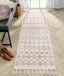Well Woven Transistora Nordic Tribal Trellis Pattern Blush Rug Global 19 Well Woven Transistora Nordic Tribal Trellis Pattern Blush Rug Global