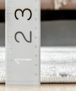 Well Woven Custom Size Runner Transistora Tribal Trellis Geometric Pattern Ivory Grey 27 Inch Wide X Choose Your Length Hallway Runner Rug Global