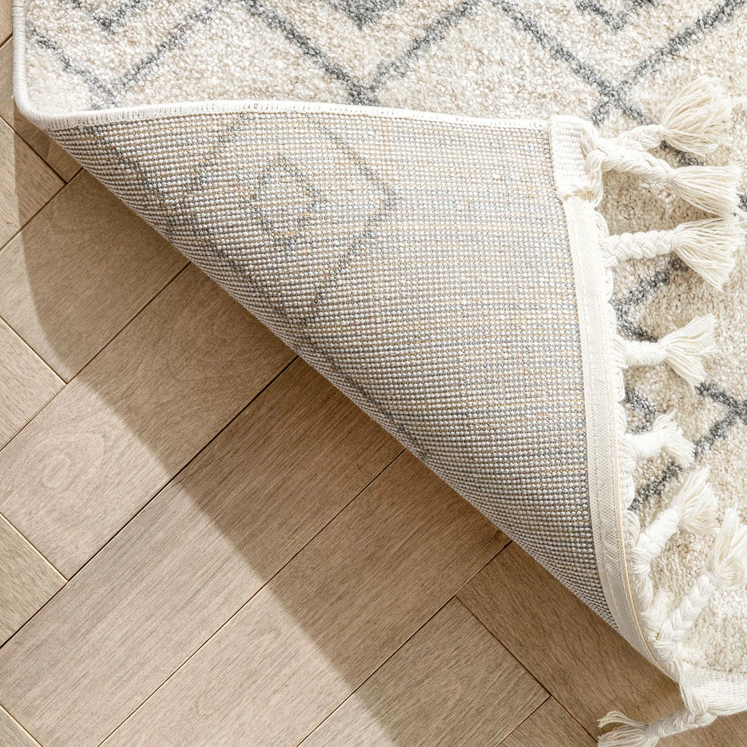 Well Woven Global Transistora Nordic Tribal Trellis Pattern Ivory Grey Rug 6 Well Woven Global Transistora Nordic Tribal Trellis Pattern Ivory Grey Rug