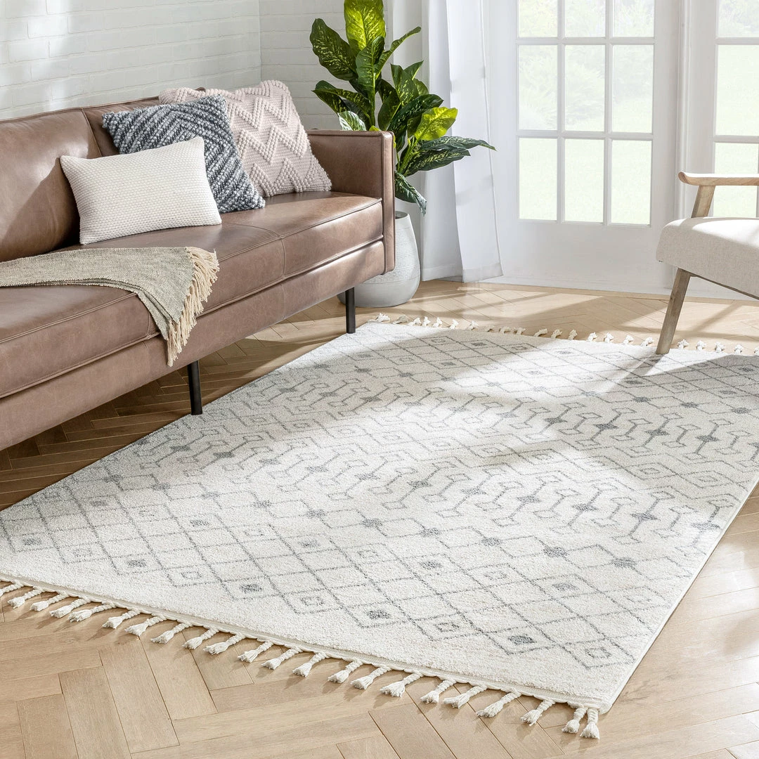 Well Woven Global Transistora Nordic Tribal Trellis Pattern Ivory Grey Rug 8 Well Woven Global Transistora Nordic Tribal Trellis Pattern Ivory Grey Rug