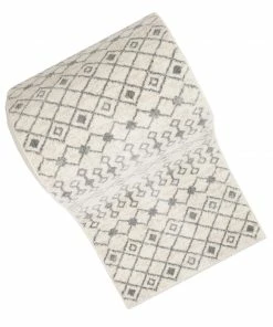 Well Woven Custom Size Runner Transistora Tribal Trellis Geometric Pattern Ivory Grey 27 Inch Wide X Choose Your Length Hallway Runner Rug Global