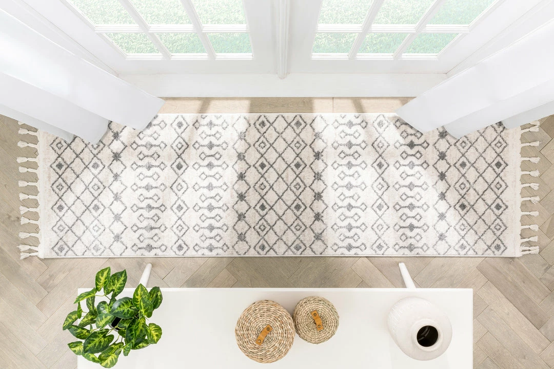 Well Woven Global Transistora Nordic Tribal Trellis Pattern Ivory Grey Rug 12 Well Woven Global Transistora Nordic Tribal Trellis Pattern Ivory Grey Rug