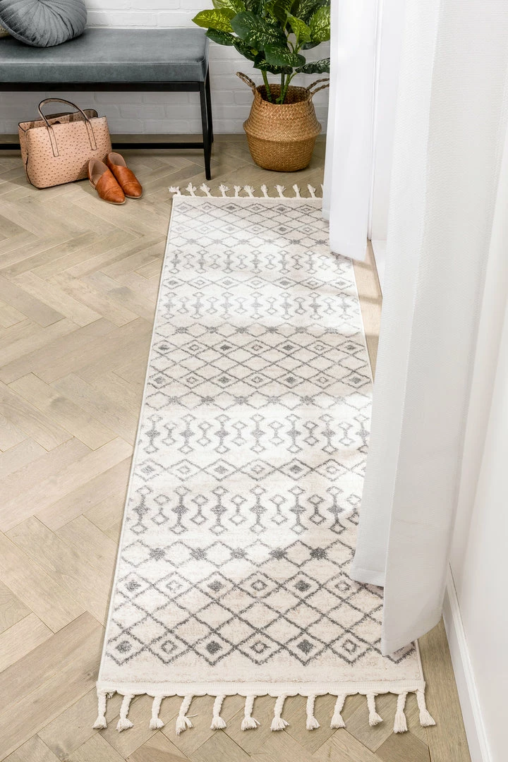 Well Woven Global Transistora Nordic Tribal Trellis Pattern Ivory Grey Rug 13 Well Woven Global Transistora Nordic Tribal Trellis Pattern Ivory Grey Rug
