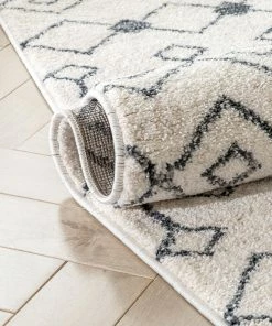 Well Woven Transistora Nordic Tribal Trellis Pattern Charcoal Ivory Rug 17 Well Woven Transistora Nordic Tribal Trellis Pattern Charcoal Ivory Rug