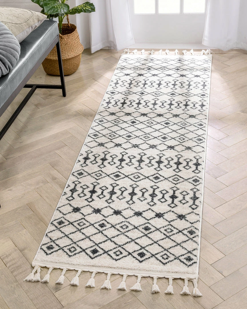Well Woven Transistora Nordic Tribal Trellis Pattern Charcoal Ivory Rug 11 Well Woven Transistora Nordic Tribal Trellis Pattern Charcoal Ivory Rug
