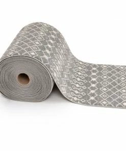 Well Woven Custom Size Runner Transistora Tribal Trellis Geometric Pattern Grey 27 Inch Wide X Choose Your Length Hallway Runner Rug Global