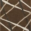 Well Woven Global Piku Brown Modern Geometric Lines Rug