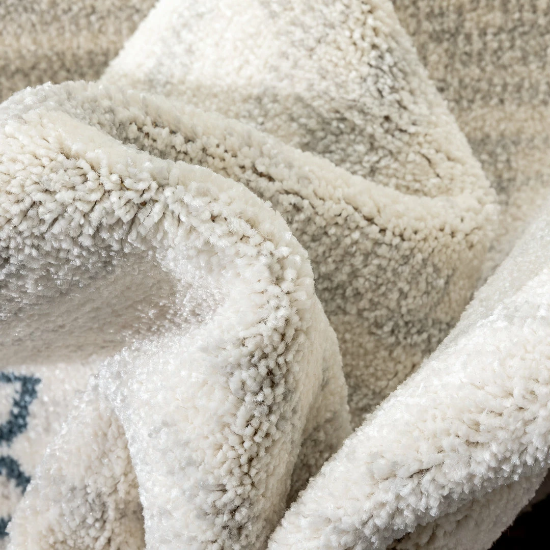 Well Woven Global Capa Nordic Tribal Ivory Blue Rug 3 Well Woven Global Capa Nordic Tribal Ivory Blue Rug