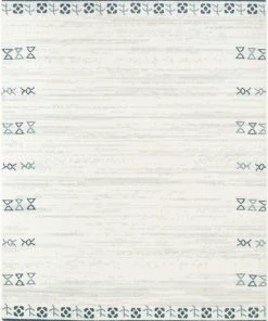 Well Woven Global Capa Nordic Tribal Ivory Blue Rug
