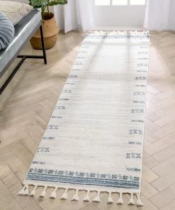 Well Woven Global Capa Nordic Tribal Ivory Blue Rug 23 Well Woven Global Capa Nordic Tribal Ivory Blue Rug