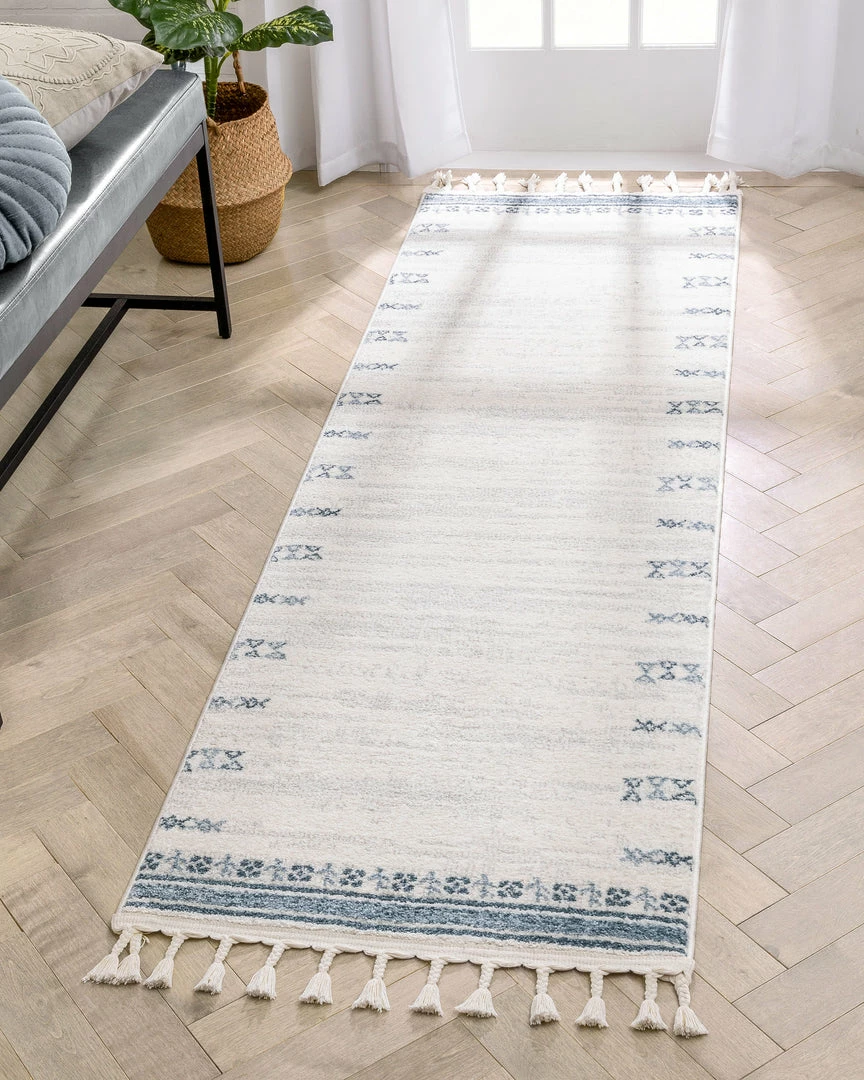 Well Woven Global Capa Nordic Tribal Ivory Blue Rug 11 Well Woven Global Capa Nordic Tribal Ivory Blue Rug