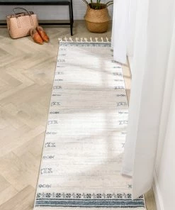 Well Woven Global Capa Nordic Tribal Ivory Blue Rug 25 Well Woven Global Capa Nordic Tribal Ivory Blue Rug