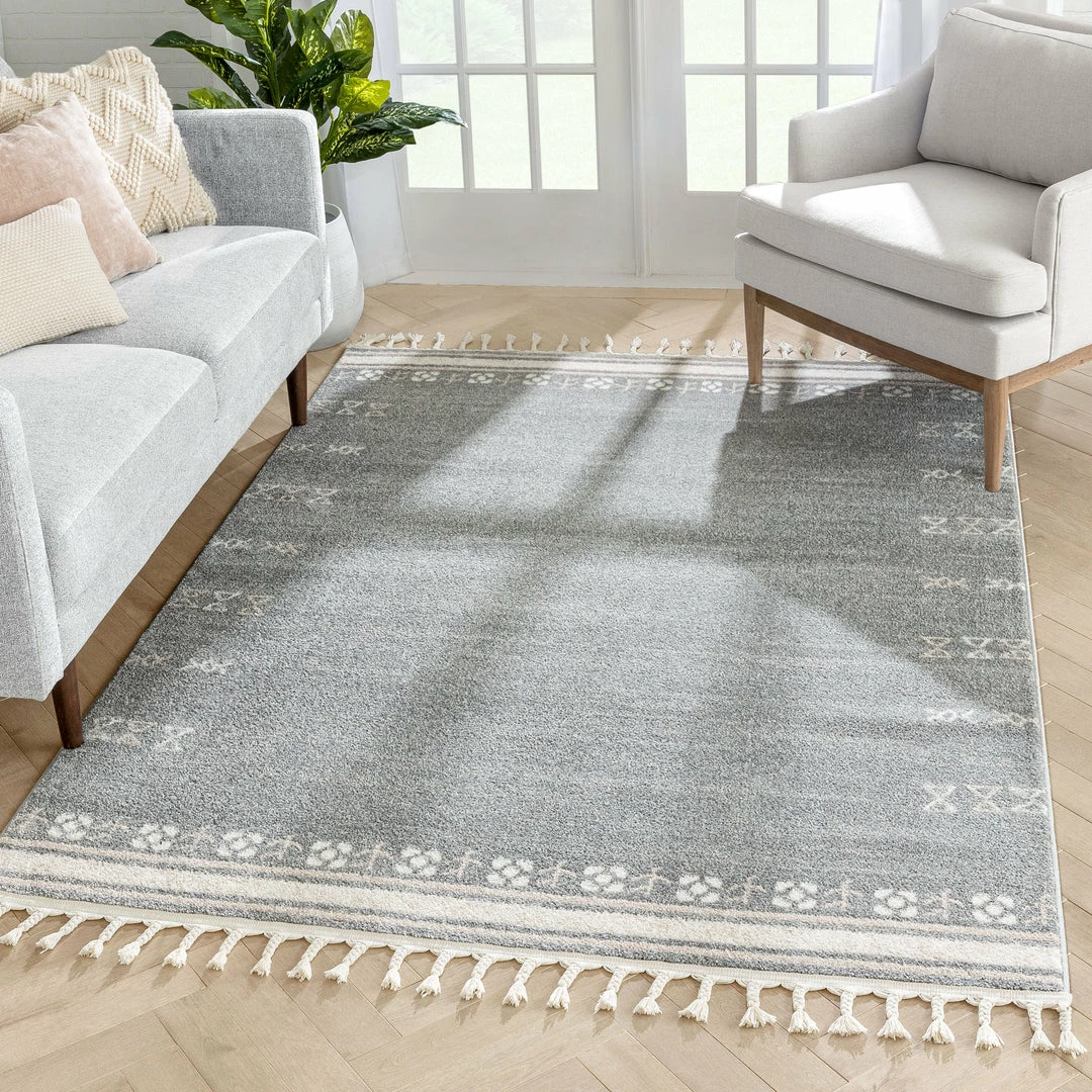 Well Woven Global Capa Nordic Tribal Grey Rug 1 Well Woven Global Capa Nordic Tribal Grey Rug