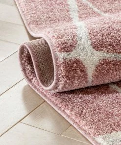 Well Woven Crisscross Nordic Geometric Pattern Blush Ivory Rug Global 23 Well Woven Crisscross Nordic Geometric Pattern Blush Ivory Rug Global