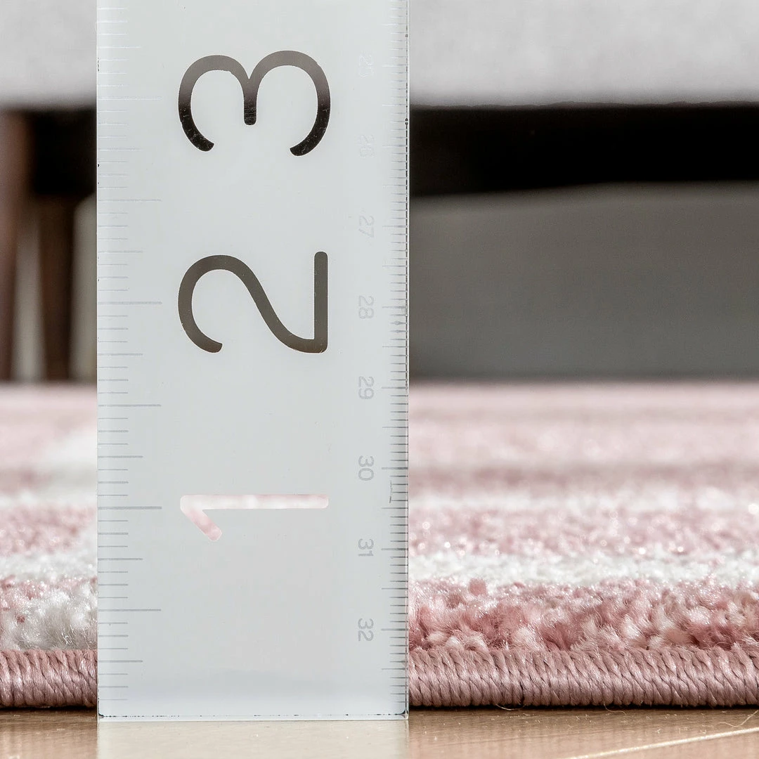 Well Woven Crisscross Nordic Geometric Pattern Blush Ivory Rug Global 8 Well Woven Crisscross Nordic Geometric Pattern Blush Ivory Rug Global