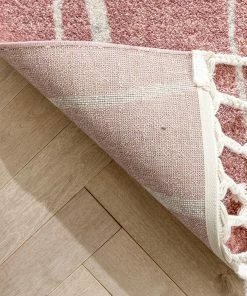Well Woven Crisscross Nordic Geometric Pattern Blush Ivory Rug Global 17 Well Woven Crisscross Nordic Geometric Pattern Blush Ivory Rug Global