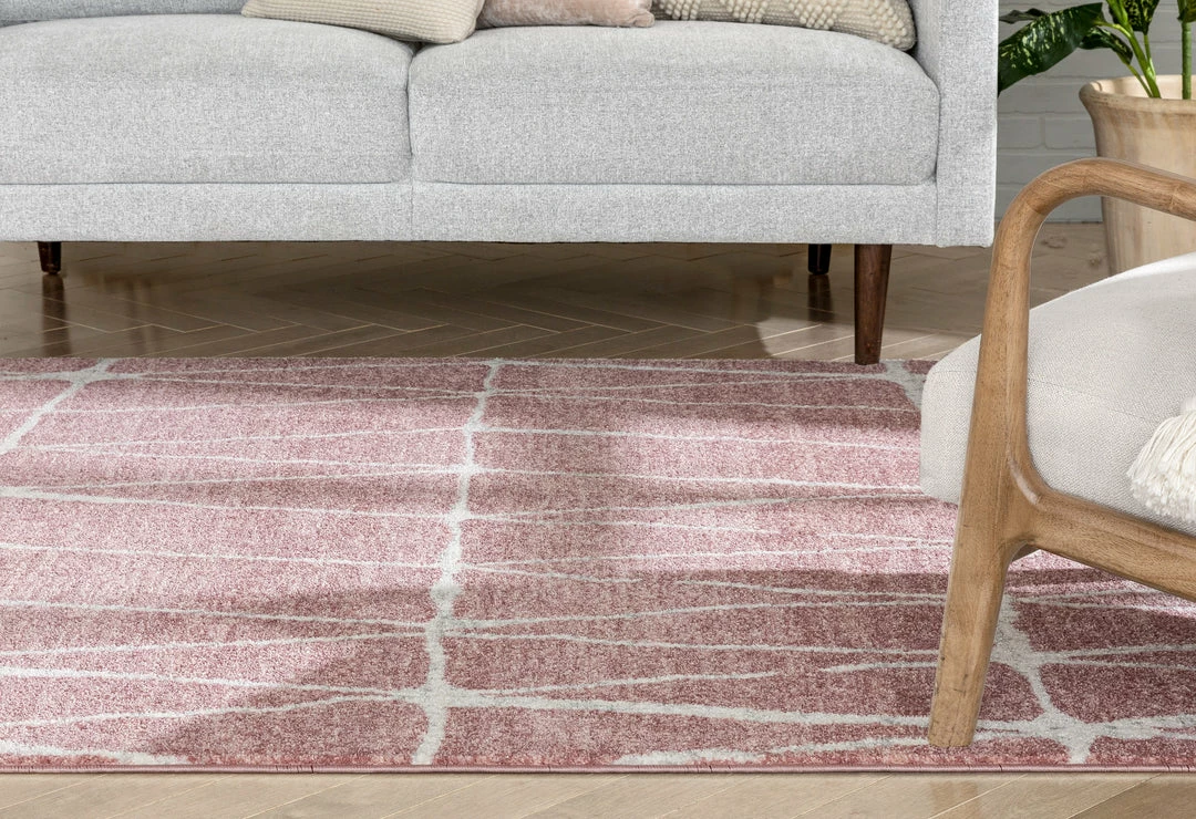 Well Woven Crisscross Nordic Geometric Pattern Blush Ivory Rug Global 10 Well Woven Crisscross Nordic Geometric Pattern Blush Ivory Rug Global