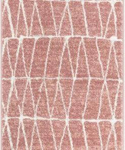 Well Woven Crisscross Nordic Geometric Pattern Blush Ivory Rug Global 18 Well Woven Crisscross Nordic Geometric Pattern Blush Ivory Rug Global