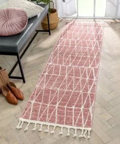 Well Woven Crisscross Nordic Geometric Pattern Blush Ivory Rug Global 19 Well Woven Crisscross Nordic Geometric Pattern Blush Ivory Rug Global