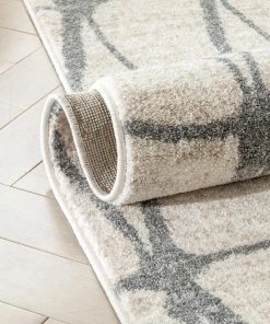 Well Woven Global Crisscross Nordic Geometric Pattern Ivory Rug