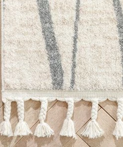 Well Woven Global Crisscross Nordic Geometric Pattern Ivory Rug