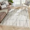 Well Woven Global Crisscross Nordic Geometric Pattern Ivory Rug