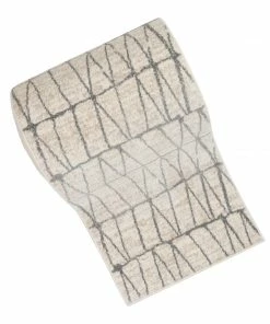 Well Woven Custom Size Runner Crisscross Retro Geometric Pattern Ivory Choose Your Width X Choose Your Length Hallway Runner Rug