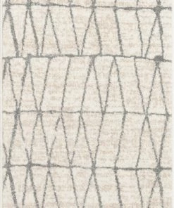 Well Woven Global Crisscross Nordic Geometric Pattern Ivory Rug