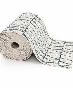 Well Woven Custom Size Runner Crisscross Retro Geometric Pattern Blue Ivory Choose Your Width X Choose Your Length Hallway Runner Rug