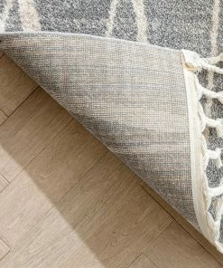 Well Woven Crisscross Nordic Geometric Pattern Grey Rug