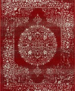 Well Woven Mora Red Traditional Vintage Persian Distressed Rug 7'10" X 9'10" Global