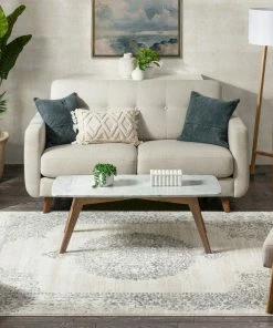 Well Woven Mora Ivory Traditional Vintage Persian Distressed Rug