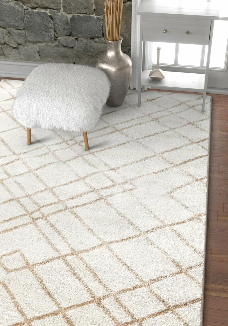 Well Woven Global Adalene Ivory Modern Mosaic Moroccan Rug 5 Well Woven Global Adalene Ivory Modern Mosaic Moroccan Rug