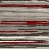 Well Woven Global Oscar Red Modern Abstract Lines Rug