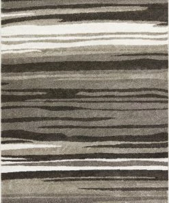 Well Woven Oscar Grey Modern Abstract Lines Rug