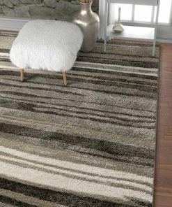 Well Woven Oscar Grey Modern Abstract Lines Rug
