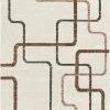 Well Woven Global Juillet Ivory Modern Geometric Solid Lines Rug