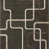 Well Woven Global Juillet Charcoal Modern Geometric Solid Lines Rug