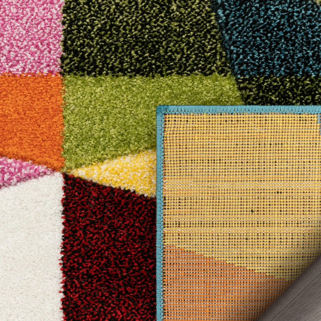 Well Woven Marvel Mid-Century Modern Construct Geometric Multi Hand-Carved Rug 7 Well Woven Marvel Mid-Century Modern Construct Geometric Multi Hand-Carved Rug