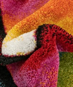 Well Woven Fortune Contemporary Abstract Geometric Boxes Multi Hand-Carved Rug