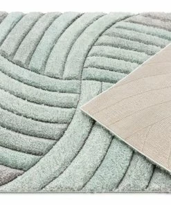 Well Woven Ucci Blue Modern 3D Textured Shag Rug By Chill Rugs Geometric