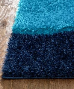 Well Woven Balboa Modern Abstract Shag Multi 3D Textured Thick & Soft Shag Rug Geometric