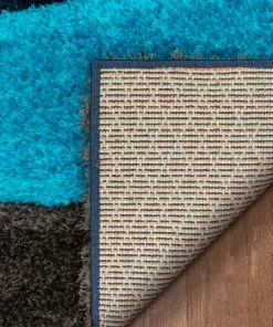 Well Woven Balboa Modern Abstract Shag Multi 3D Textured Thick & Soft Shag Rug Geometric