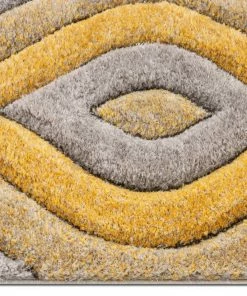 Well Woven Malibu Yellow Modern 3D Textured Shag Rug By Chill Rugs Geometric 7 Well Woven Malibu Yellow Modern 3D Textured Shag Rug By Chill Rugs Geometric