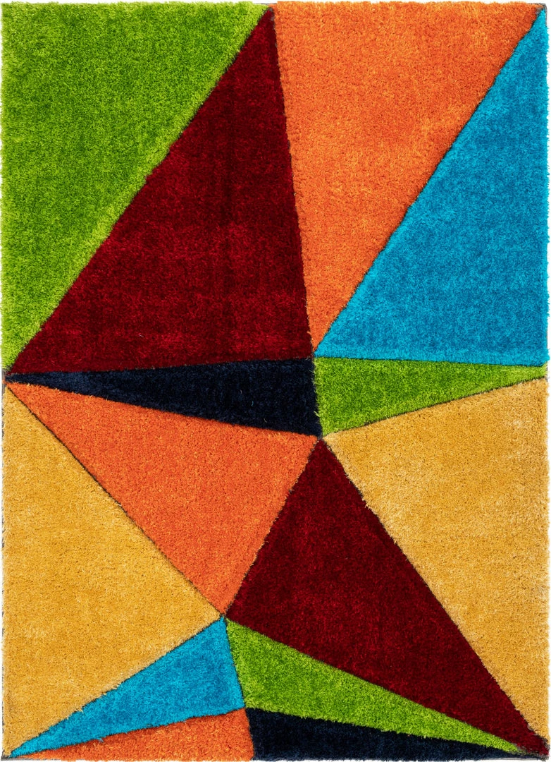 Well Woven Rialto Modern Geometric Shag Multi 3D Textured Thick & Soft Shag Rug 2 Well Woven Rialto Modern Geometric Shag Multi 3D Textured Thick & Soft Shag Rug