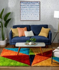 Well Woven Rialto Modern Geometric Shag Multi 3D Textured Thick & Soft Shag Rug 15 Well Woven Rialto Modern Geometric Shag Multi 3D Textured Thick & Soft Shag Rug