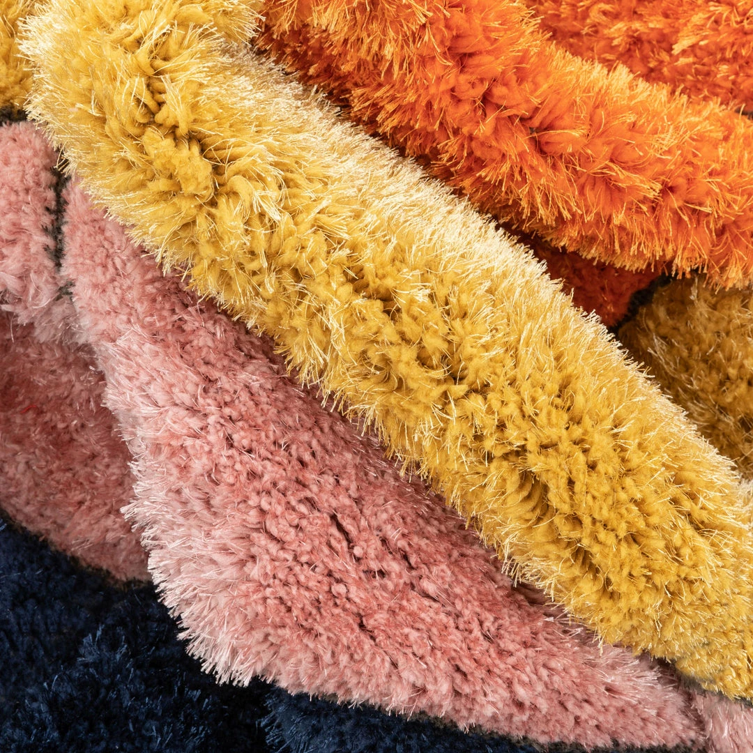 Well Woven Rainbow Modern Geometric Shag Multi 3D Textured Thick & Soft Shag Rug 9 Well Woven Rainbow Modern Geometric Shag Multi 3D Textured Thick & Soft Shag Rug