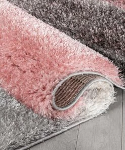 Well Woven Apallo Modern Geometric Blush 3D Textured Thick & Soft Shag Rug 16 Well Woven Apallo Modern Geometric Blush 3D Textured Thick & Soft Shag Rug